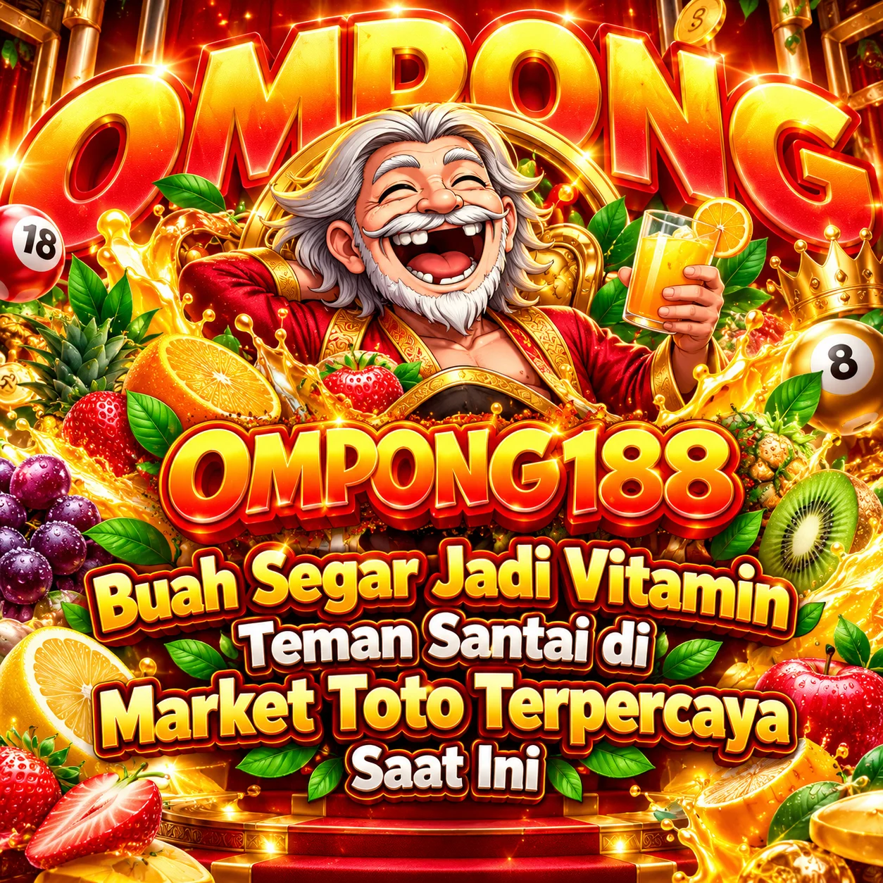 OMPONG188 >> Buah Segar Jadi Vitamin Teman Santai di Market Toto Terpercaya Saat Ini